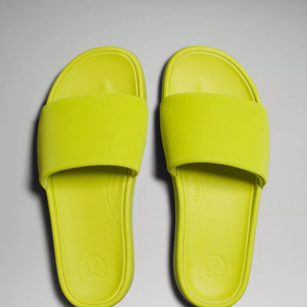 Lime Green Size 9 Lululemon Slides